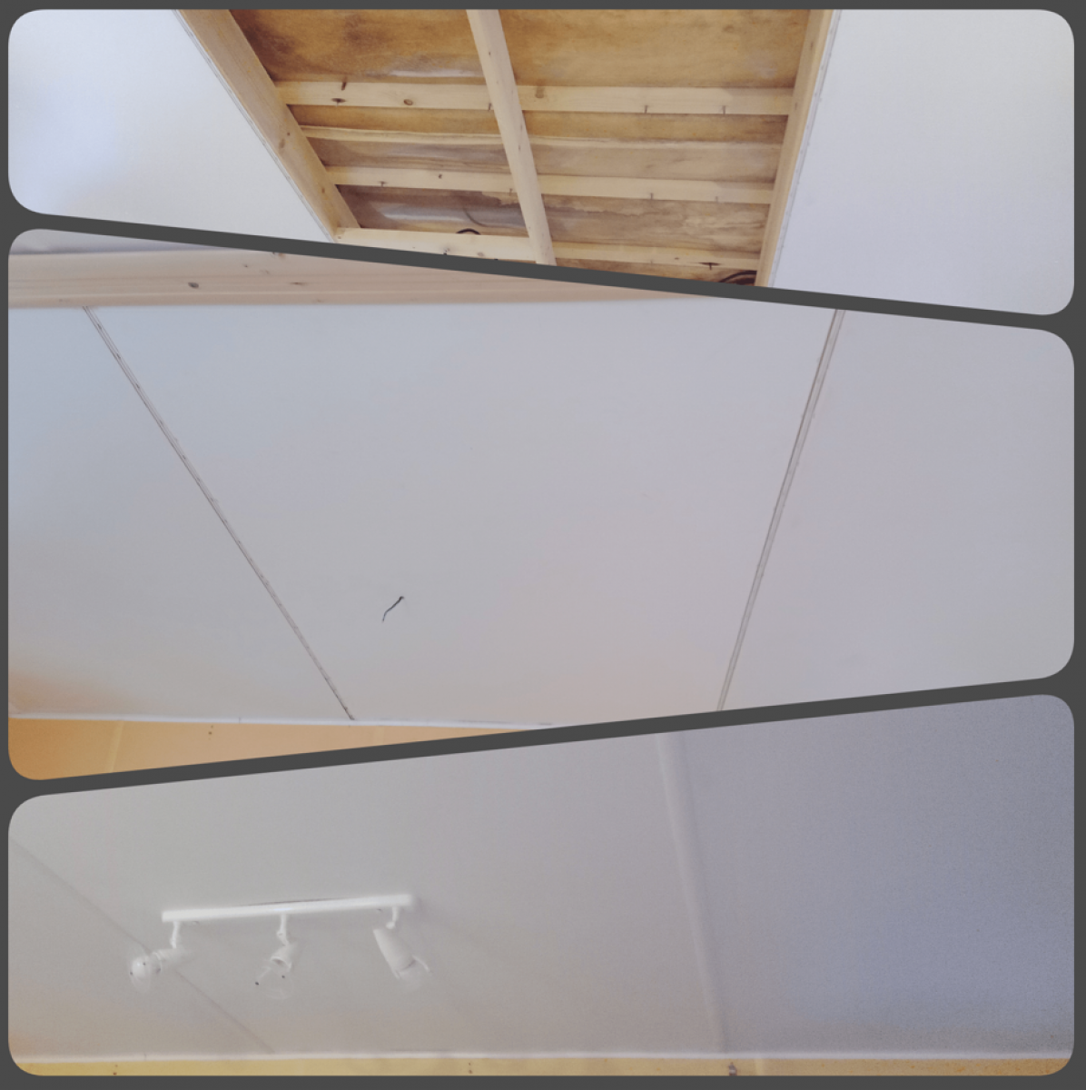 Remplacement plafond mobile home suite à un infiltration à Parentis en Born, Landes